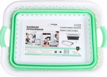 Benson afwasteil opvouwbaar grijs 39 liter, 61 x 44 x 26 cm met handvaten - MBDeals.nl