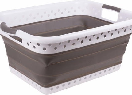 Benson afwasteil opvouwbaar grijs 39 liter, 61 x 44 x 26 cm met handvaten - MBDeals.nl