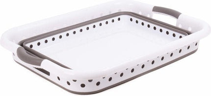 Benson afwasteil opvouwbaar grijs 39 liter, 61 x 44 x 26 cm met handvaten - MBDeals.nl