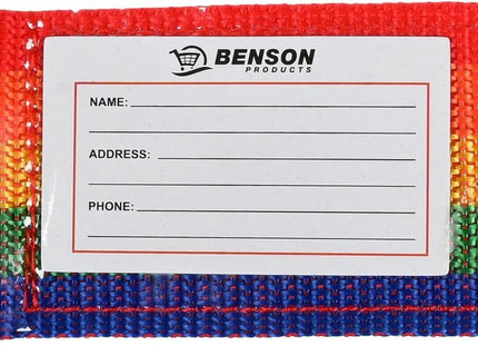 Benson - Bagageriem - 200 cm - Met cijferslot - Regenboogkleur - Instelbare 3 - cijferige code - MBDeals.nl