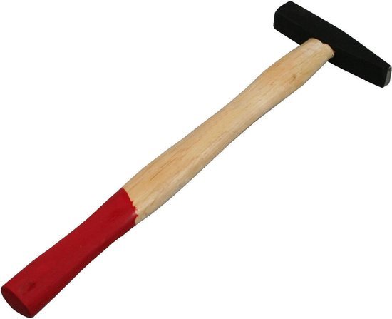 Benson bankhamer 100 gram met houten steel en zwarte kop, 25,5 cm - MBDeals.nl