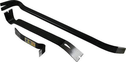 Benson breekijzer set 3-delig van gehard staal, zwart, 17, 38 en 59 cm - MBDeals.nl