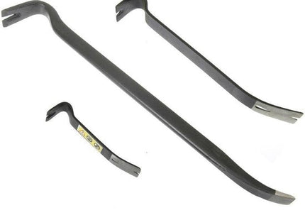 Benson breekijzer set 3-delig van gehard staal, zwart, 17, 38 en 59 cm - MBDeals.nl