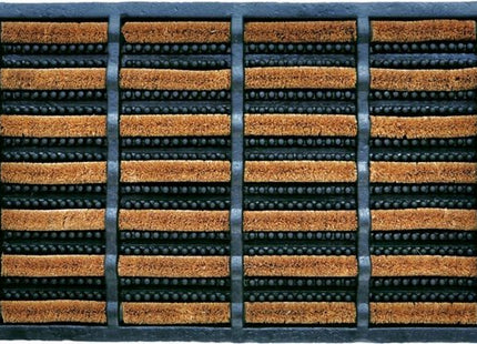 Benson deurmat buiten van rubber met kokos borstels, 40 x 60 cm, 2 stuks - MBDeals.nl