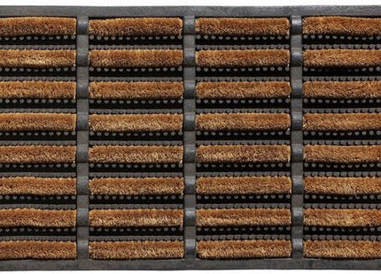 Benson deurmat buiten van rubber met kokos borstels, 40 x 60 cm, 2 stuks - MBDeals.nl