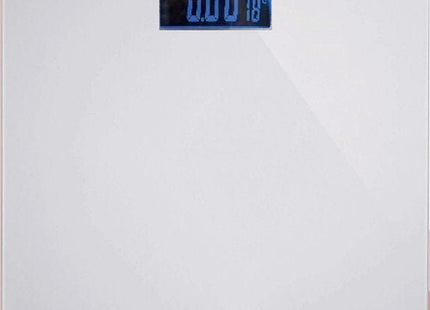 Benson digitale personen weegschaal tot 180 kg, glazen plateau, wit, 26 x 26 cm