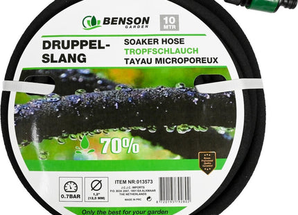 Benson - Druppelslang - Waterbesparend - 10 Meter - Koppelbaar met Andere Slangen - MBDeals.nl