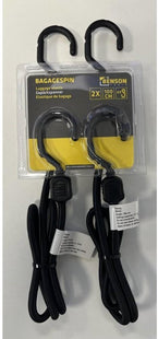 Benson elastische bagagespin 100 cm met gecoate haken, zwart, 2 stuks - foto 5