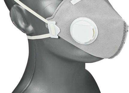 Benson FFP2 mondkapje met ventiel, stofmasker grijs, set van 2 - MBDeals.nl