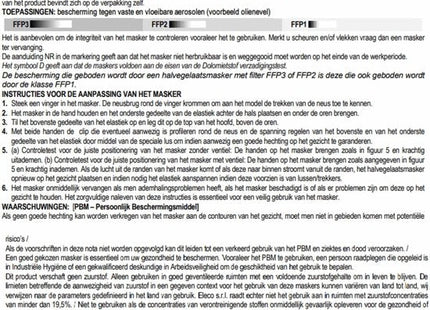 Benson FFP2 mondkapje met ventiel, stofmasker grijs, set van 2 - MBDeals.nl