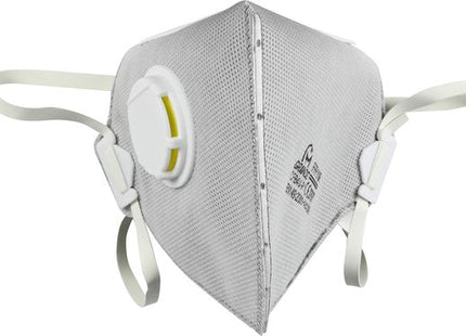 Benson FFP2 mondkapje met ventiel, stofmasker grijs, set van 2 - MBDeals.nl