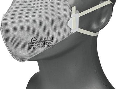 Benson FFP2 mondkapje met ventiel, stofmasker grijs, set van 2 - MBDeals.nl