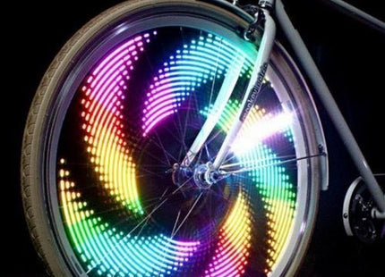 Benson - Fietswielverlichting LED – Verschillende kleuren – 16 prachtige patronen – Geschikt voor 20 inch fietsen - MBDeals.nl