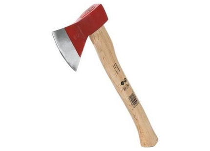 Benson handbijl met wigvormig blad en houten steel, 600 gram, rood - MBDeals.nl