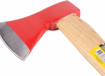 Benson handbijl met wigvormig blad en houten steel, 600 gram, rood - MBDeals.nl