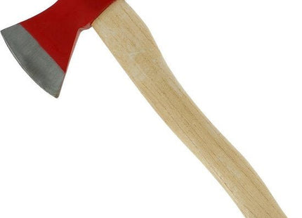 Benson handbijl met wigvormig blad en houten steel, 600 gram, rood - MBDeals.nl