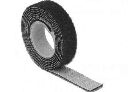 Benson - Klittenband Zelfklevend Zwart - 19 mm Breed - 2 x 1 Meter - MBDeals.nl