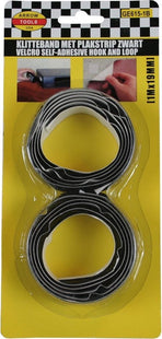 Benson - Klittenband Zelfklevend Zwart - 19 mm Breed - 2 x 1 Meter - MBDeals.nl