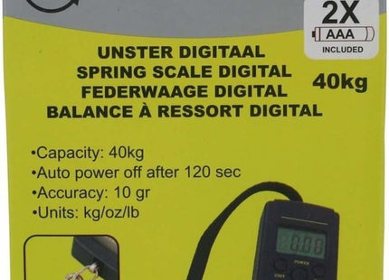 Benson - Koffer Weegschaal - Tot 40KG - Werkt op Batterijen - Kunststof - Zwart - MBDeals.nl