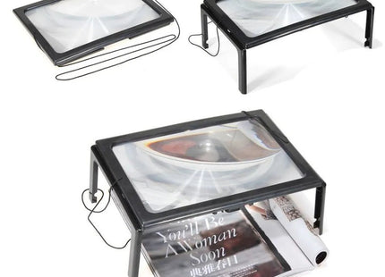 Benson - Loupe Leesloupe - LED Vergrootglas - Vergroot 3X - Inclusief koord - Zwart - MBDeals.nl