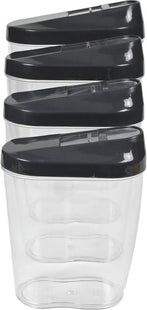 Benson luchtdichte voorraadpotten, 4 stuks van 0,5 tot 1,25 liter - MBDeals.nl