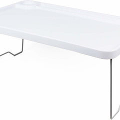 Benson - Opklapbare Laptoptafel - Ideaal voor Bed gebruik - Eenvoudig Op te Bergen - 57 x 35 x 23 cm - Inclusief Bekerhouder - MBDeals.nl