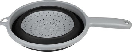 Benson opvouwbaar vergiet zwart-wit 22 cm, hittebestendig tot 140 graden - MBDeals.nl