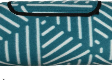Benson waterdicht picknickkleed blauw gestreept, 150 x 130 cm - foto 2
