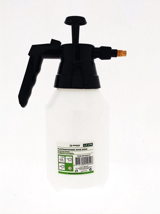 Benson plantensproeier 1 liter, drukspuit met verstelbare sproeikop - MBDeals.nl