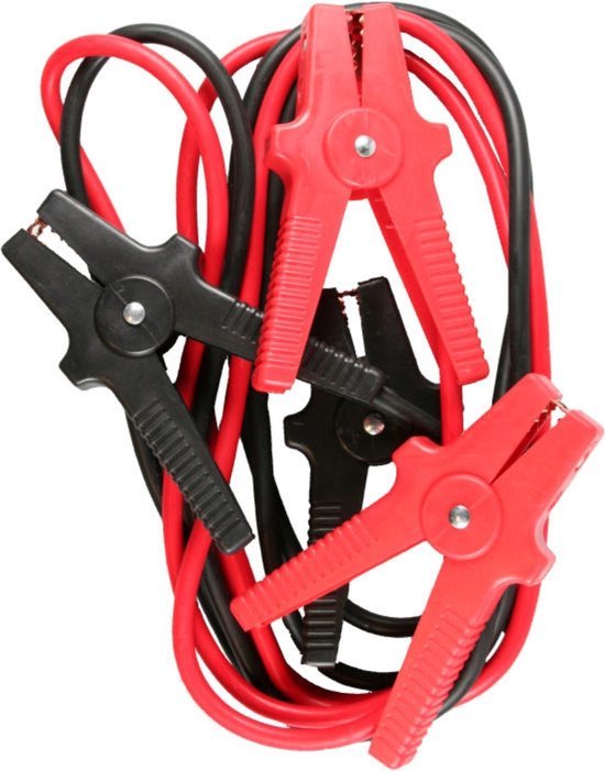 Benson startkabels 400 Amp met geïsoleerde klemmen 2,5 meter en draagtas