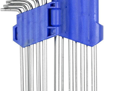 Benson - Torx Sleutelset - 9 - delig - T10 tot T50 - Geschikt voor Torx met en zonder Pinnetje - MBDeals.nl