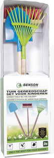 Benson tuin gereedschap voor kinderen 3-delig met schep, bladhark en bezem - foto 6