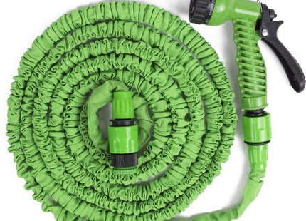 Benson tuinslang flexibel 10 meter met spuitpistool en koppelingen, groen