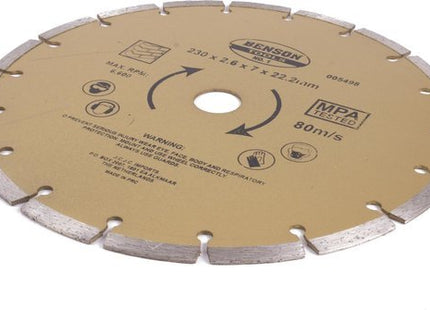 Benson universele diamantschijf getand 230 mm voor beton en steen - MBDeals.nl