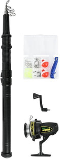 Benson telescopische vishengel set 15-delig met molen en accessoires