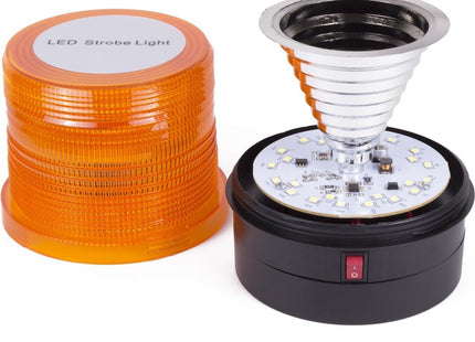 Benson - Zwaailamp - 2.4 Watt - 24 LED's - Oranje - MBDeals.nl