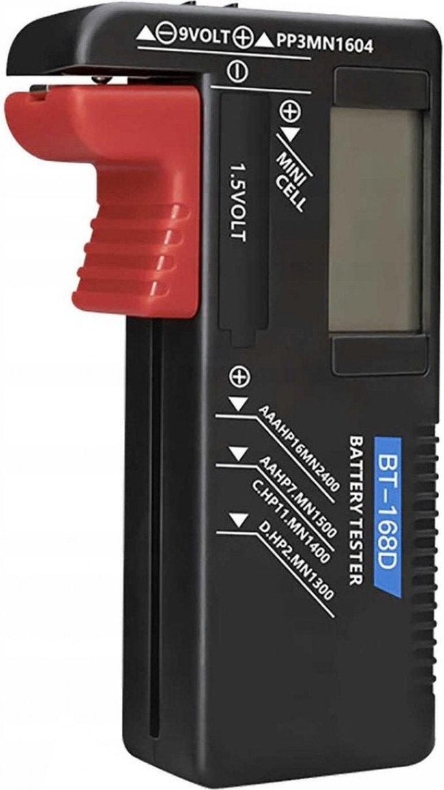 Bigstren - Batterijtester - Geschikt voor Diverse Batterijen - Draagbaar - Kunststof - MBDeals.nl
