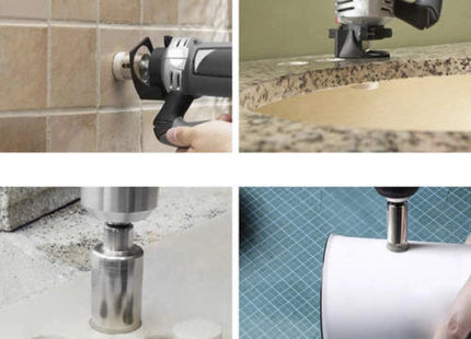Bigstren - Diamantboorset - 10 Stuks - Voor Professionals - Maten van Ø 6, 8, 10, 16, 20, 28, 35, 45, 50 en 68 mm - MBDeals.nl