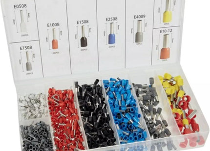 Bigstren - Krimptang en Set - 1200 Delig - 0.25 tot 10 Mm Werkbereik - Inclusief Doorzichtige Organizer - MBDeals.nl