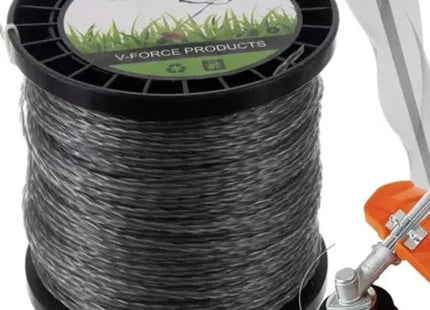Bigstren maaidraad 2,4 mm x 100 m gedraaid en metaalversterkt voor bosmaaier - MBDeals.nl