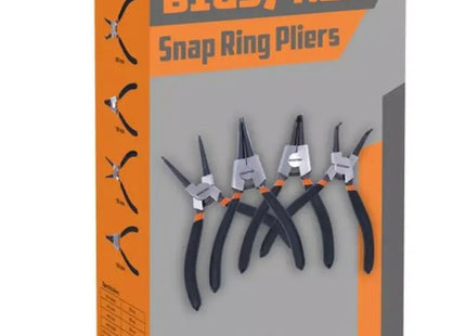 Bigstren - Seegerringtangenset - 4 - Delige Set - 2 Rechte en 2 Gebogen Tangen - Antislip Handgrepen - MBDeals.nl