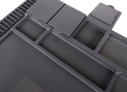 Bigstren - Soldeermat - 30 X 45 Cm - Siliconen Materiaal - 4 Magnetische Vakjes - MBDeals.nl