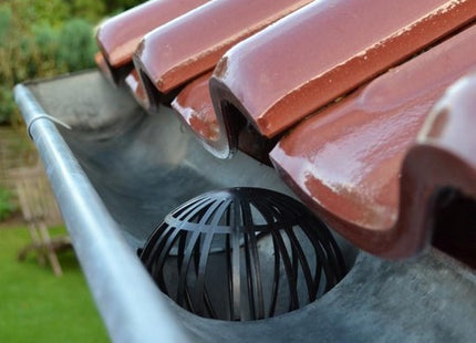 Dakgoot bladbeschermer voor de regenpijp, 13,2 x 13,2 cm, 2 stuks, zwart - MBDeals.nl