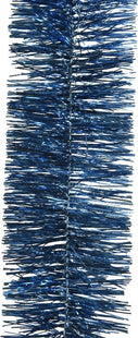 Decoris - Kerstboom Slinger - Nachtblauw - 270 cm - Kunststof - Lametta Glans - MBDeals.nl