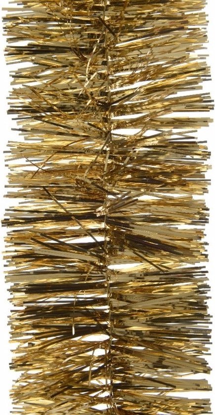 Decoris kerstslingers van goud lametta, 270 x 7 cm, set van 3