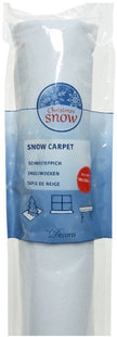 Decoris sneeuwdeken op rol, wit polyester, 350 x 90 cm, voor kerstdorp - MBDeals.nl