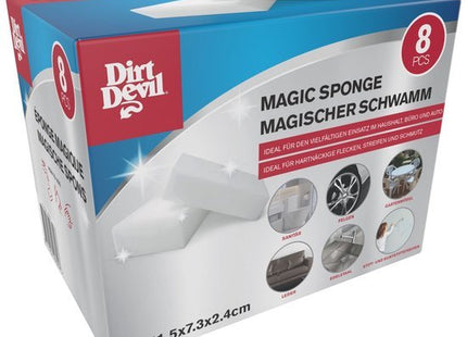 Dirt Devil wonderspons van katoen, wit (8 stuks) - MBDeals.nl