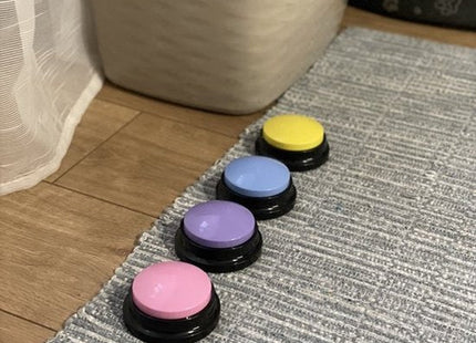 Dog buttons set van 4 opneembare drukknoppen voor hond en kat - MBDeals.nl
