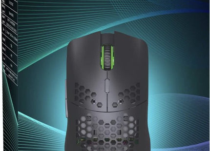 Draadloze gaming muis met 2400 DPI, RGB-verlichting en oplaadbare batterij, zwart - MBDeals.nl