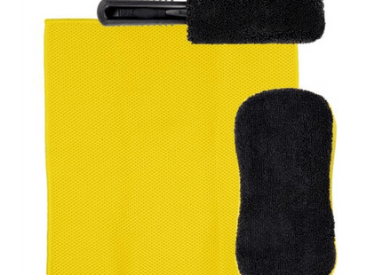 Dunlop - Autowasset - 3 - Delig - 80% Nylon - Met Wielreiniging - MBDeals.nl